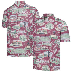 Men's Reyn Spooner  Garnet Florida State Seminoles Scenic Button-Down Shirt