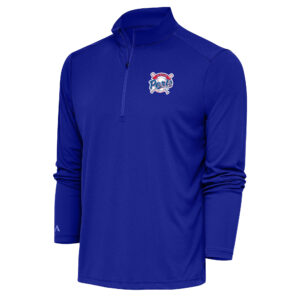 Men's Antigua  Royal Stockton Ports Tribute Quarter-Zip Pullover Top