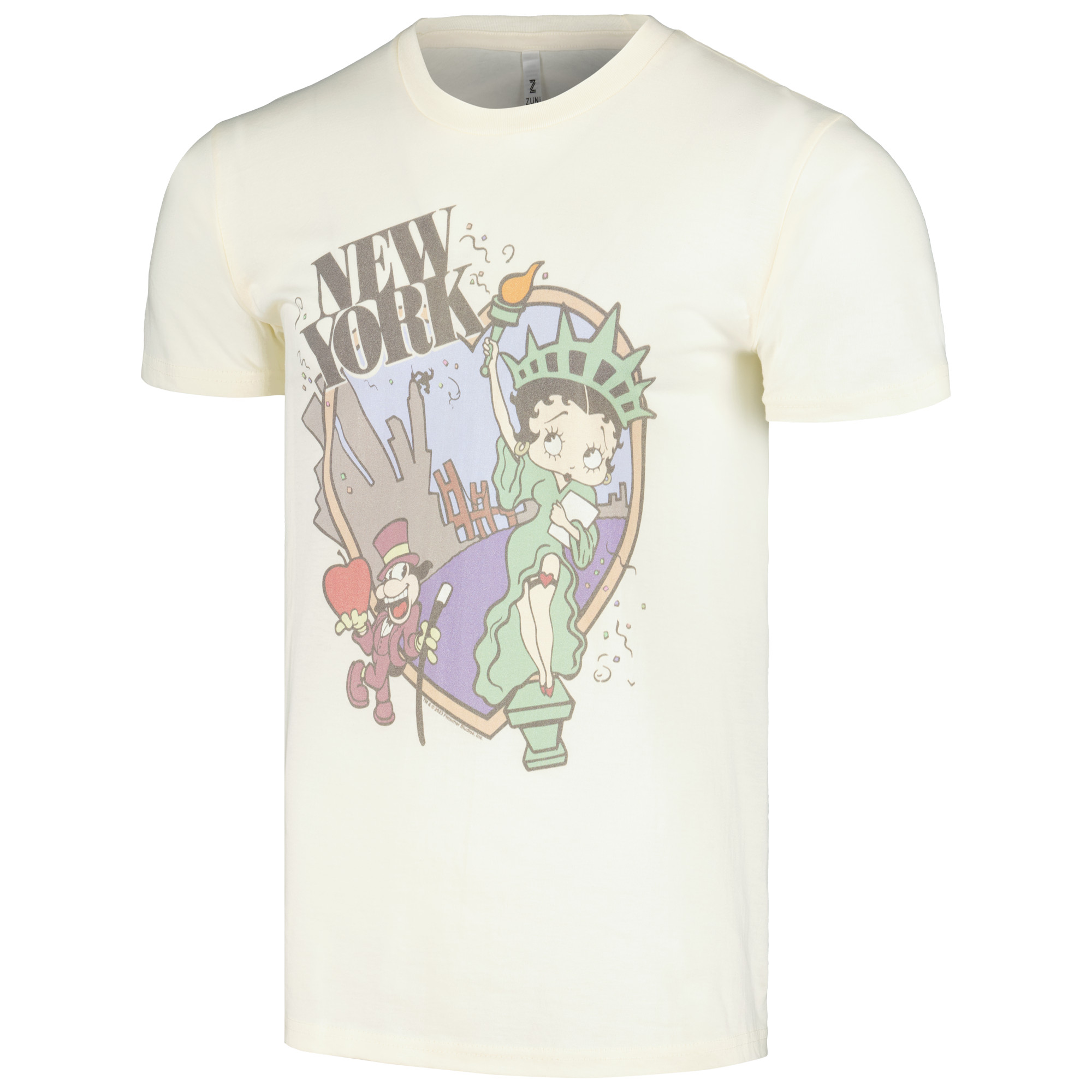 Unisex Cream Betty Boop Graphic T-Shirt - Image 3