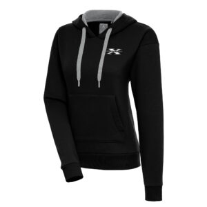 Women's Antigua  Black D-Generation X Victory Pullover Hoodie