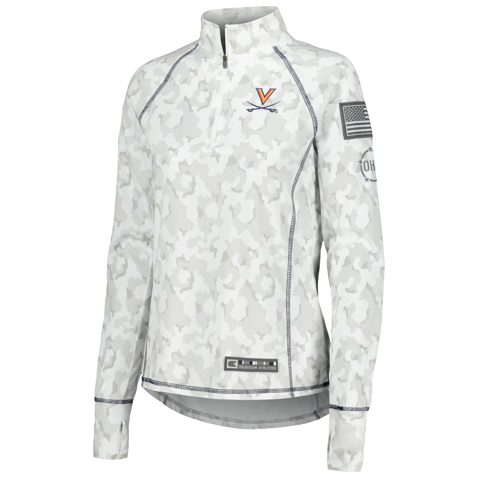 Women's Cutter & Buck Gray Auburn Tigers Rainier Full-Zip Puffer Vest - Image 3