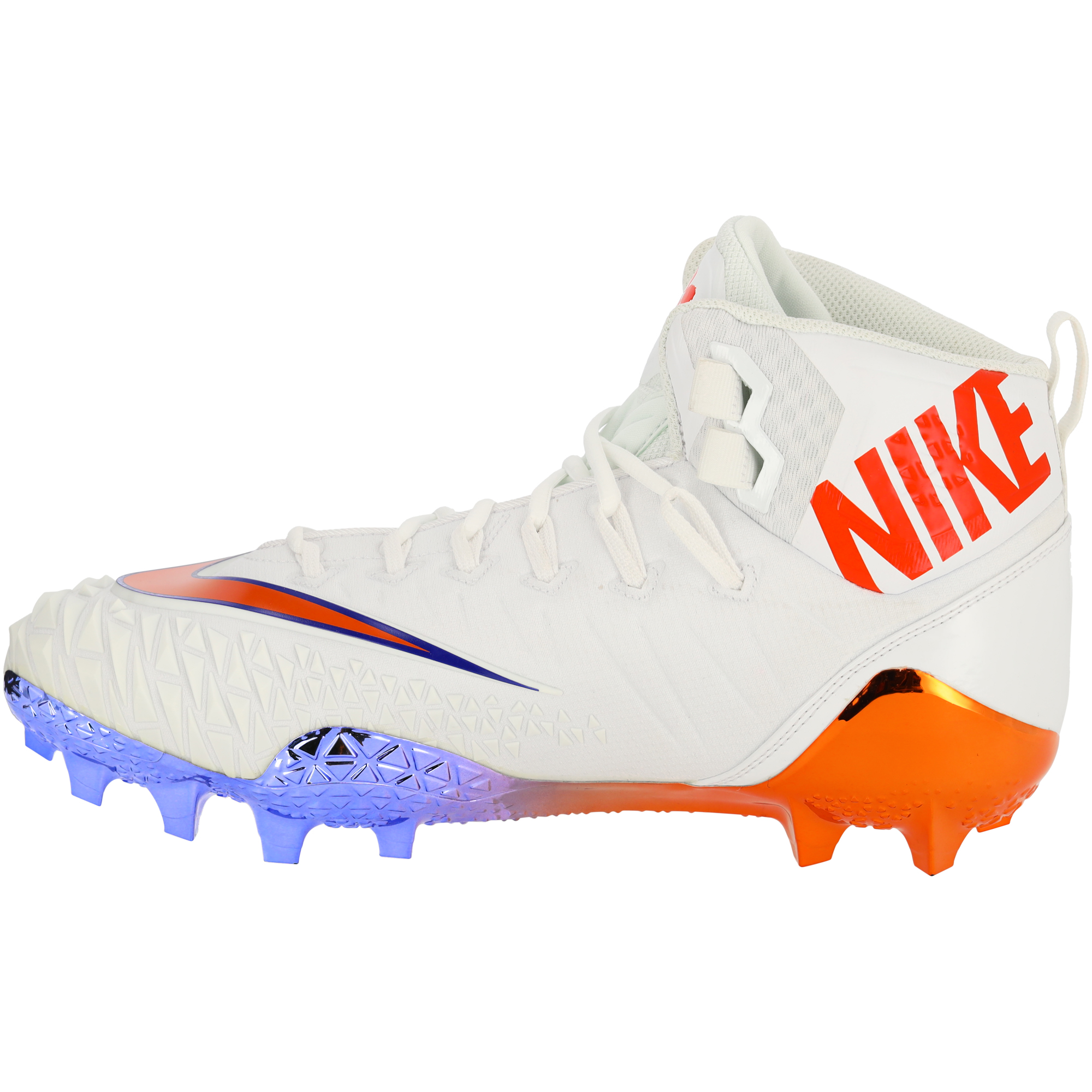 Clemson Tigers Team-Issued White and Orange Force Cleats from the Football Program - Image 4
