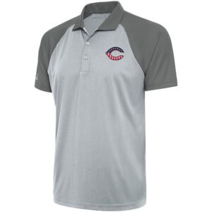 Men's Antigua  Silver/Steel Cincinnati Reds Patriotic Nova Polo