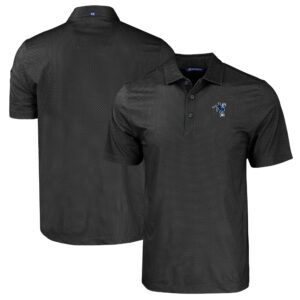 Men's Cutter & Buck  Black Indianapolis Colts Throwback Big & Tall Pike Eco Tonal Geo Print Stretch Recycled Polo
