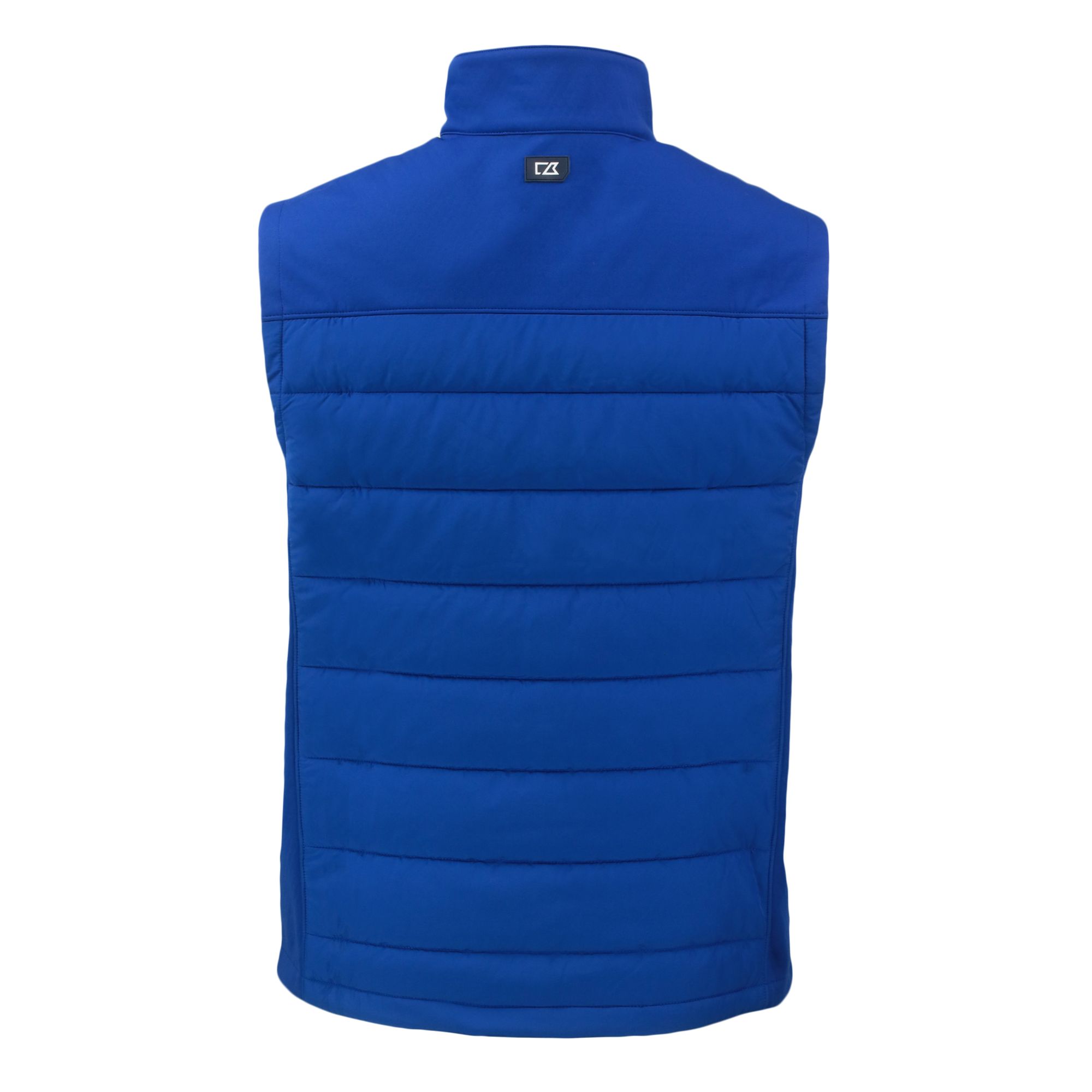 Men's Cutter & Buck Royal Seattle Seahawks Throwback Evoke Hybrid Eco Softshell Recycled Full-Zip Vest - Image 8