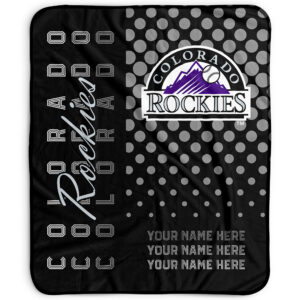 Pegasus Colorado Rockies 50" x 60" Dots Personalized Fleece Blanket
