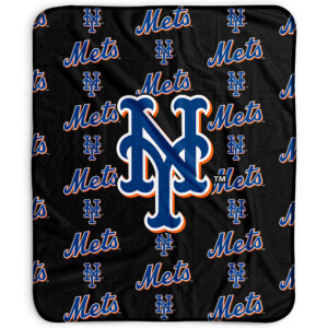 Pegasus New York Mets 50" x 60" Repeat Wordmark Fleece Blanket