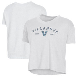 Women's Alternative Apparel  White Villanova Wildcats Retro Jersey Headliner Cropped T-Shirt