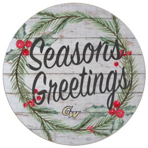 George Washington University 20'' x 20'' Season's Greetings Circle