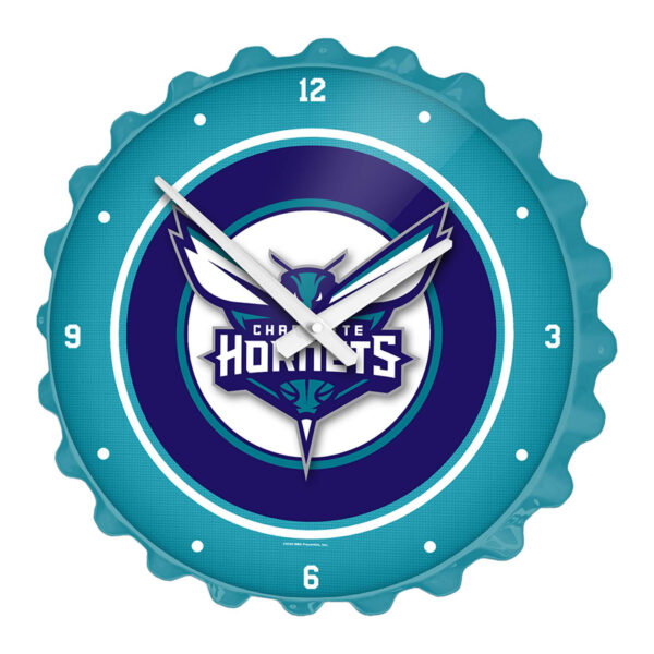 Charlotte Hornets 18.5" Bottle Cap Wall Clock