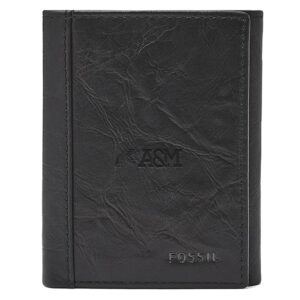 Men's Fossil  Black Florida A&M Rattlers Neel Extra Capacity Trifold Wallet