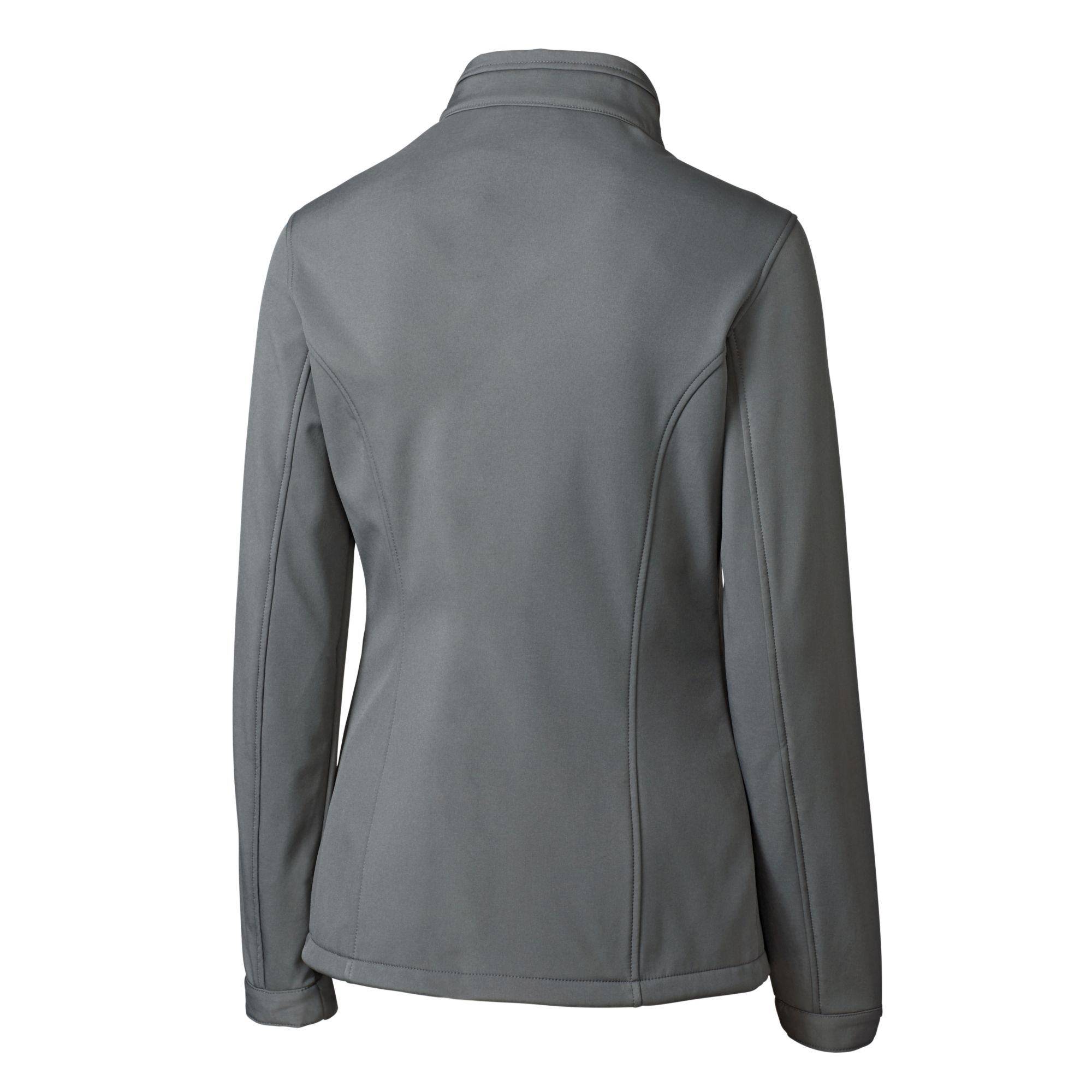 Women's Cutter & Buck Steel Columbus Clippers Clique Telemark Eco Stretch Softshell Full-Zip Jacket - Image 4