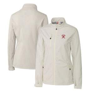 Women's Cutter & Buck  Gray Tacoma Rainiers Clique Telemark Eco Stretch Softshell Full-Zip Jacket
