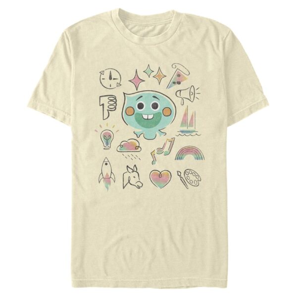 Men's Mad Engine Natural Soul Personality Grid Graphic T-Shirt