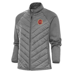 Women's Antigua Steel Bethune-Cookman Wildcats Altitude Full-Zip Puffer Jacket