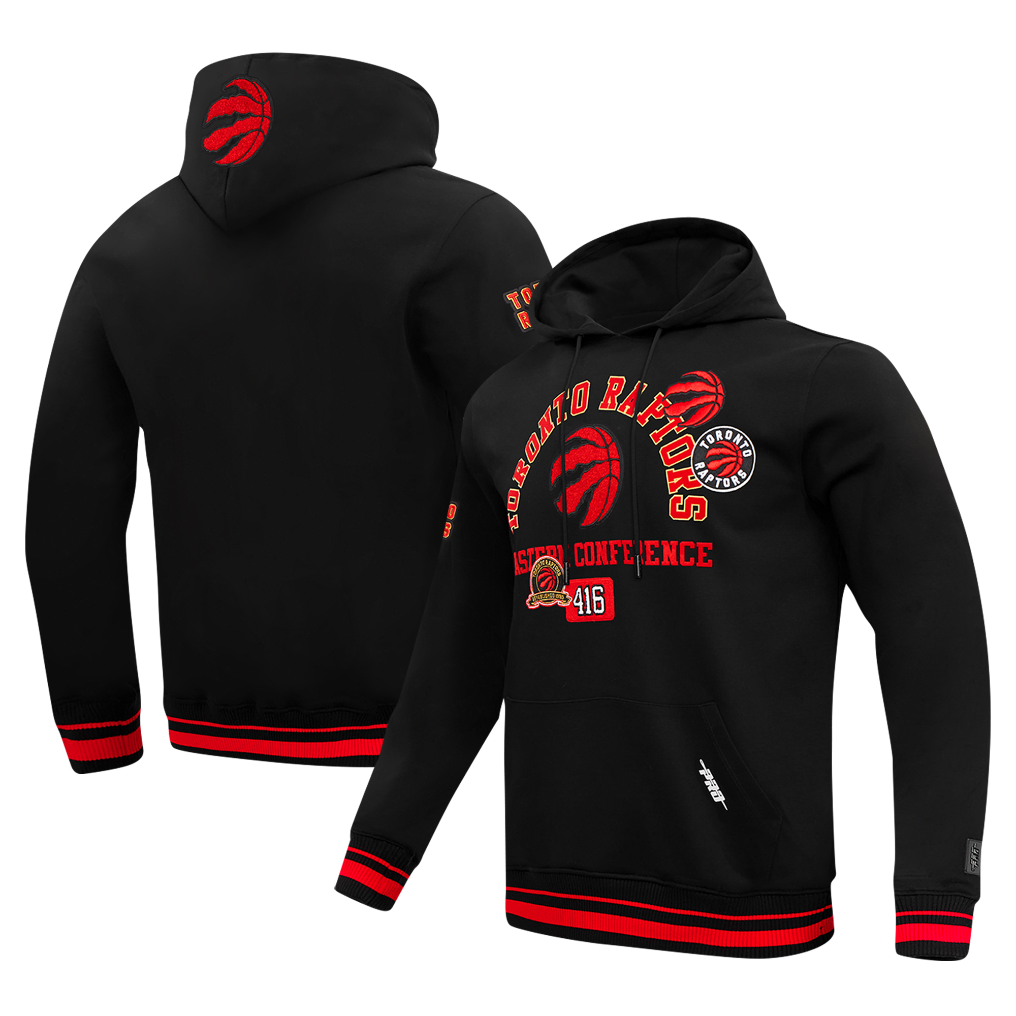 Men's Pro Standard Black Toronto Raptors Area Code Pullover Hoodie
