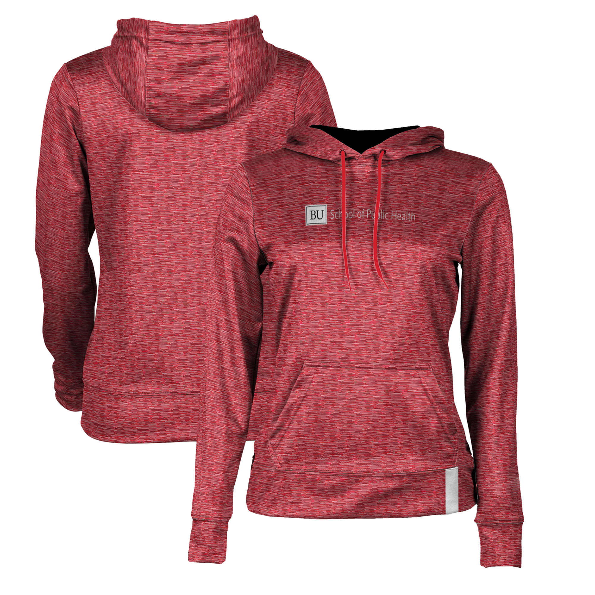 Women's ProSphere Red Boston University School of Public Health Pullover Hoodie - Image 5