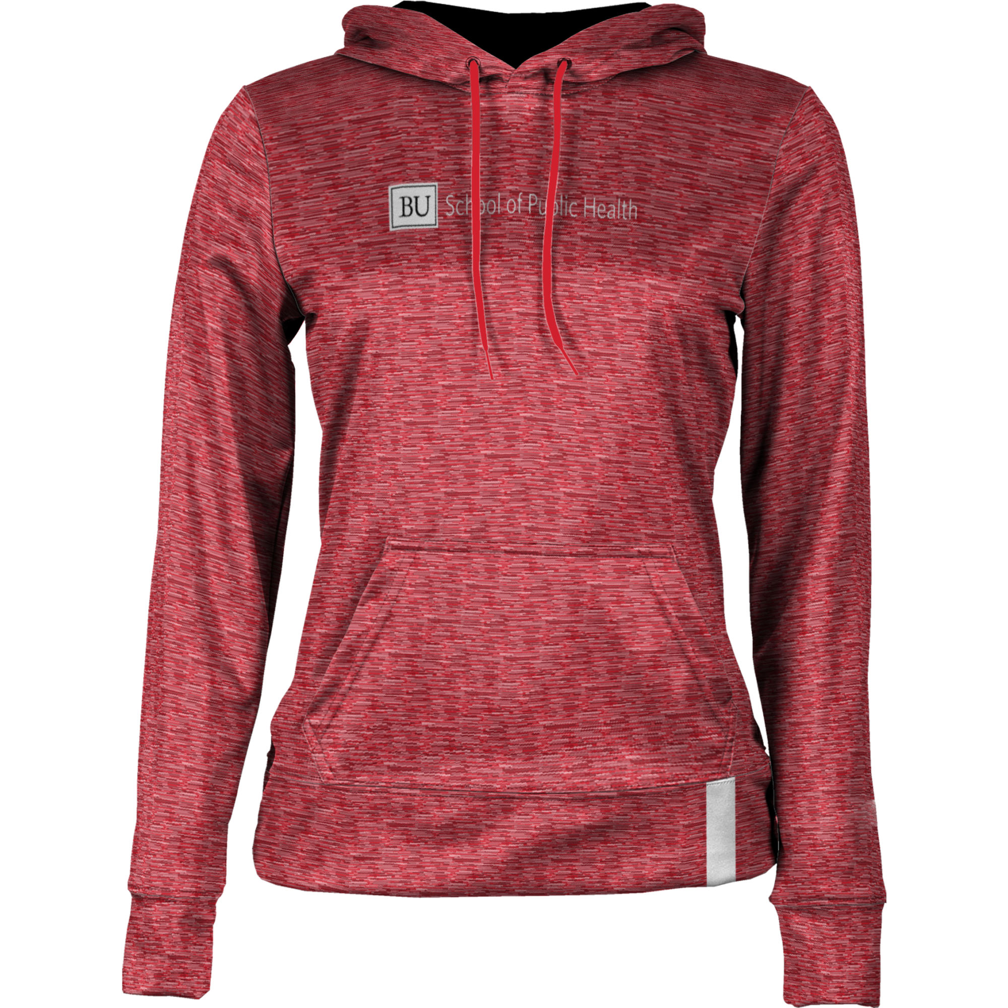 Women's ProSphere Red Boston University School of Public Health Pullover Hoodie - Image 3
