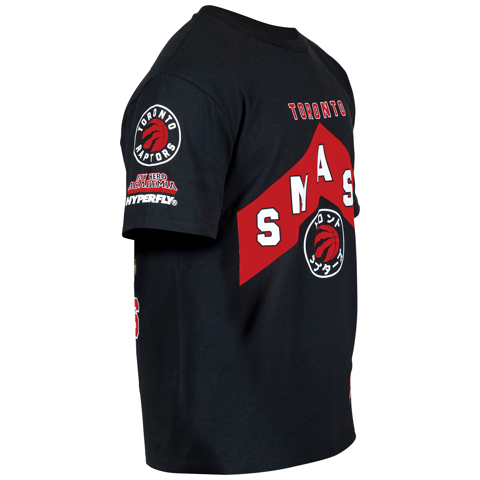 Unisex Hyperfly Black Toronto Raptors NBA x My Hero Academia All Might Smash T-Shirt - Image 6