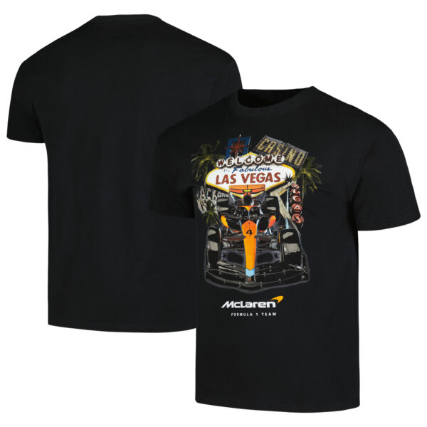 Men's Black McLaren F1 Team 2024 Las Vegas Grand Prix All Speed T-Shirt