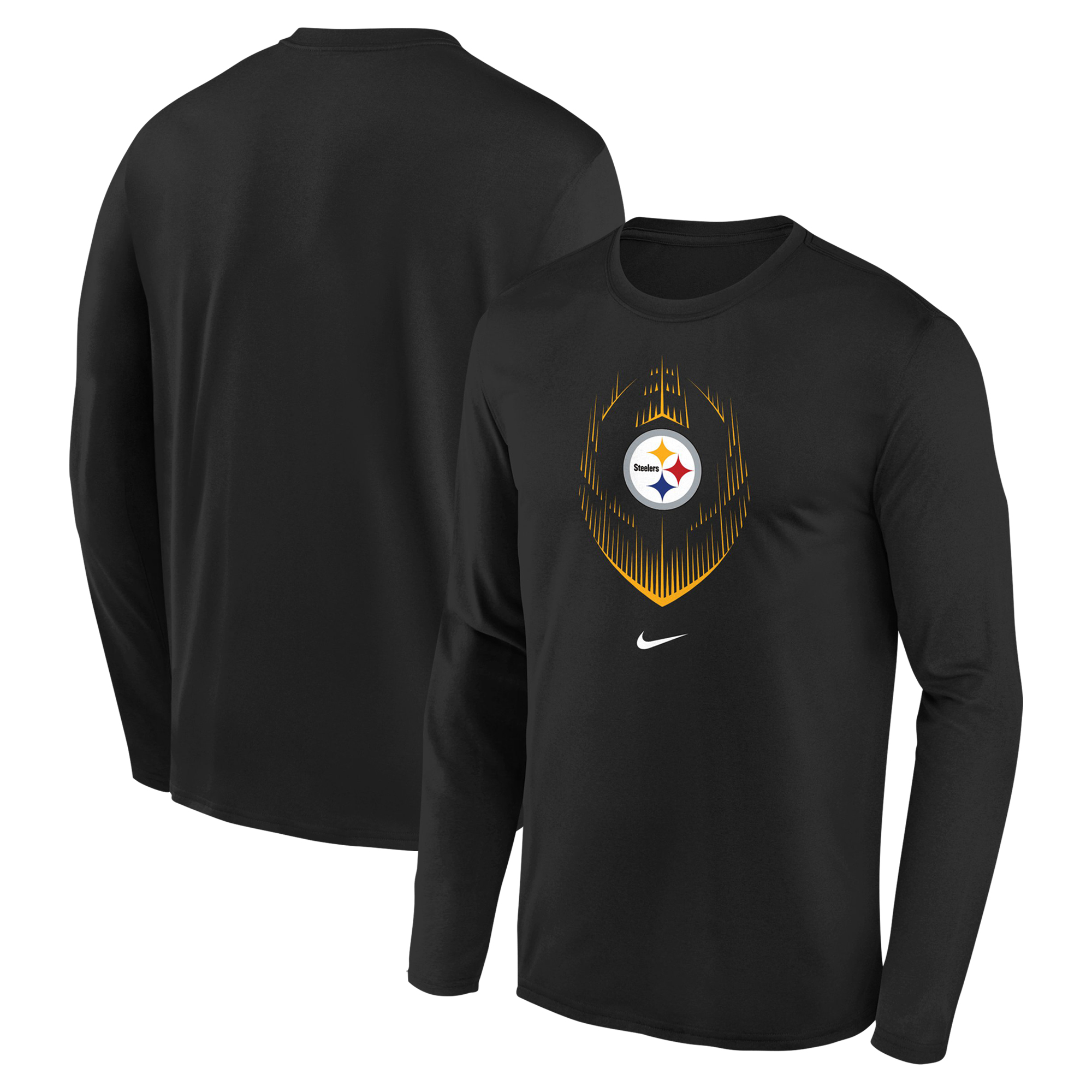 Preschool Nike Black Pittsburgh Steelers Legend Icon Long Sleeve T-Shirt - Image 5