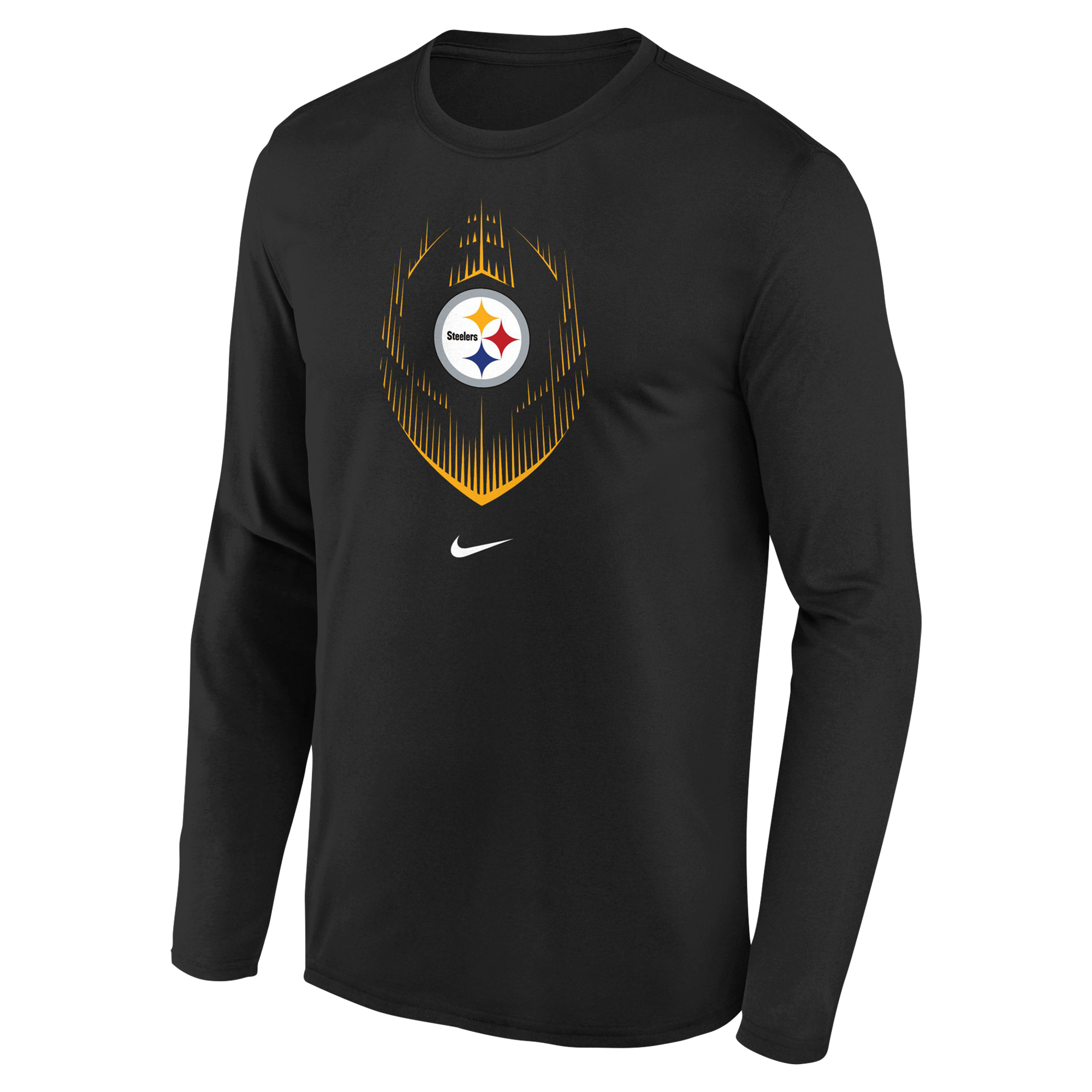 Preschool Nike Black Pittsburgh Steelers Legend Icon Long Sleeve T-Shirt - Image 3