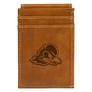 Brown Delaware Fightin' Blue Hens Front Pocket Wallet