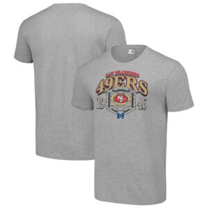 Men's Starter Heather Gray San Francisco 49ers ‘80s Inspired T-Shirt