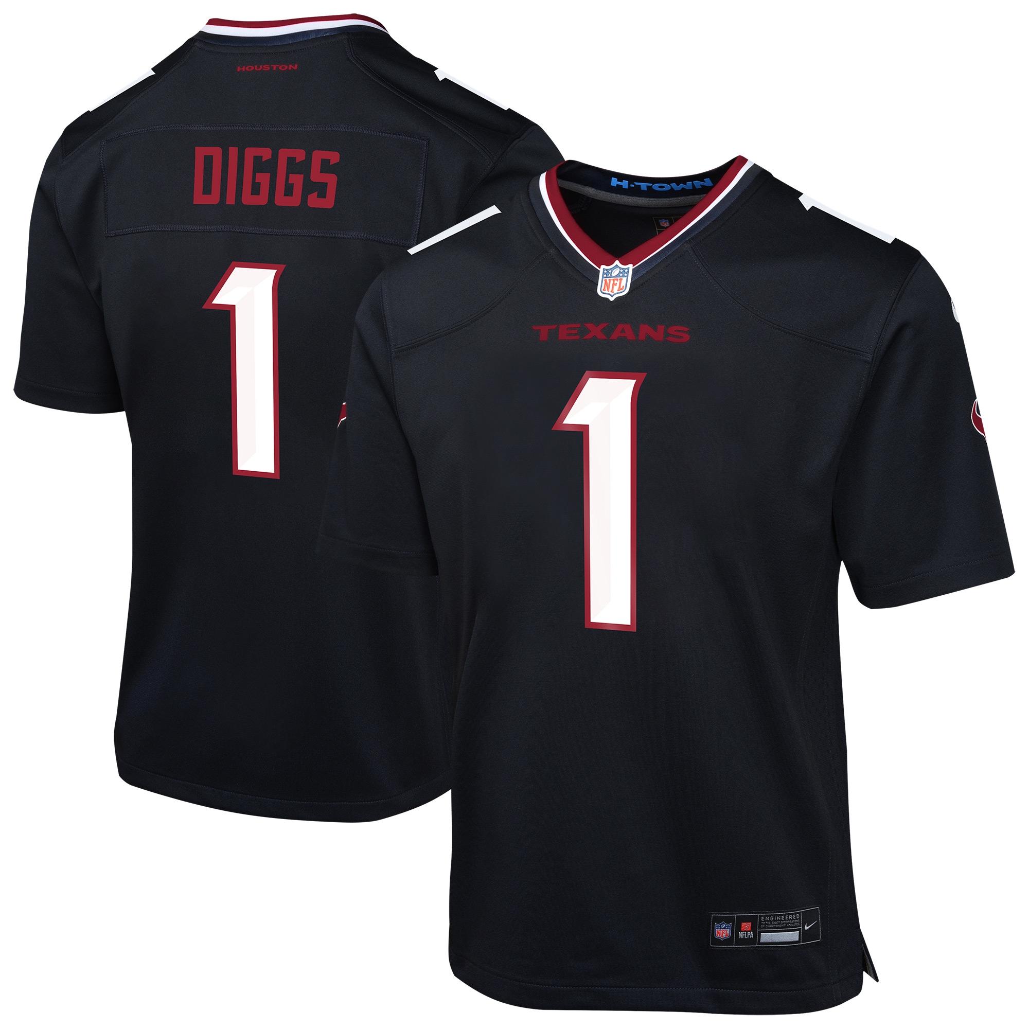 Youth Nike Stefon Diggs Navy Houston Texans Team Player Game Jersey
