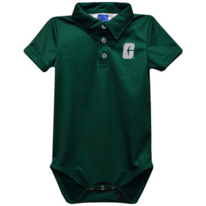 Infant Vive La Fete Green Charlotte 49ers Polo Bodysuit