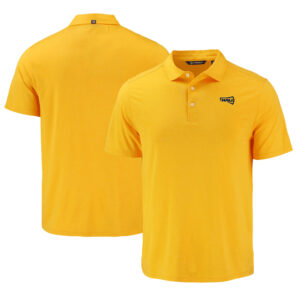 Men's Cutter & Buck Gold Northern Arizona Lumberjacks Coastline Epic Comfort Eco Recycled Polo