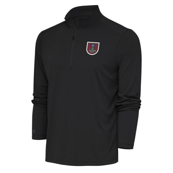 Men's Antigua Charcoal Atlanta Dream Tribute Quarter-Zip Jacket