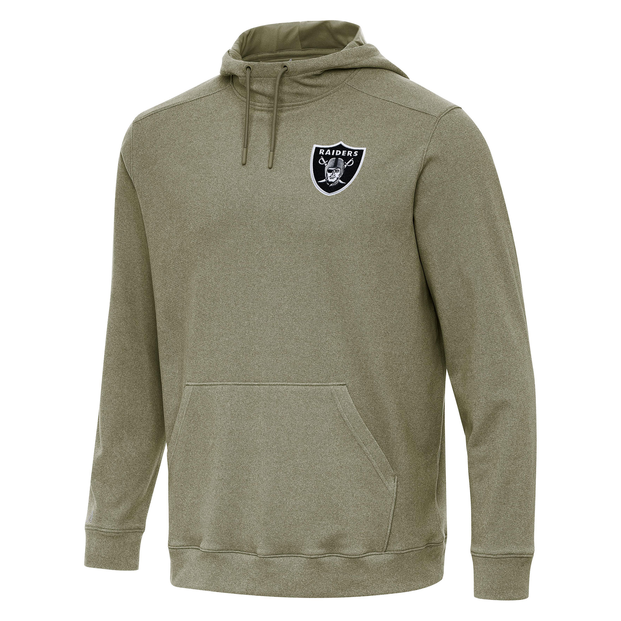 Men's Antigua Olive Las Vegas Raiders Cloud Pullover Hoodie
