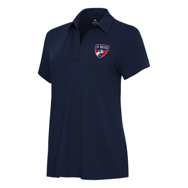 Women's Antigua Navy FC Dallas Era V-Neck Polo