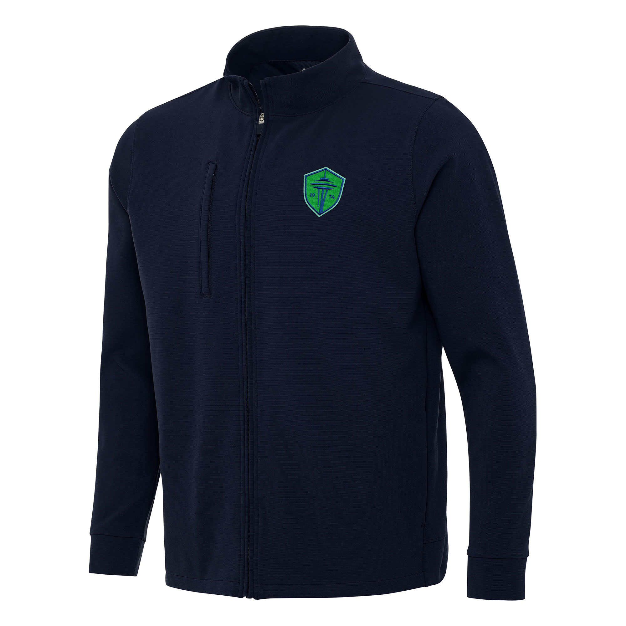 Men's Antigua Navy Seattle Sounders FC Regard Full-Zip Jacket
