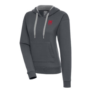 Women's Antigua Charcoal Roman Reigns Victory Pullover Hoodie