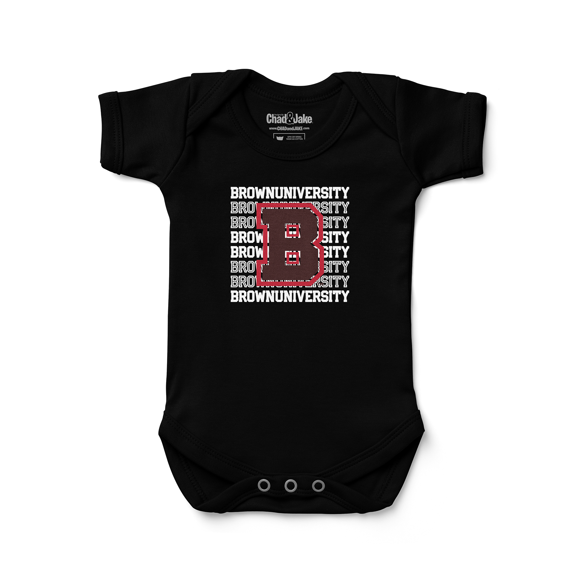 Newborn & Infant Chad & Jake Black Brown Bears Retro Bodysuit