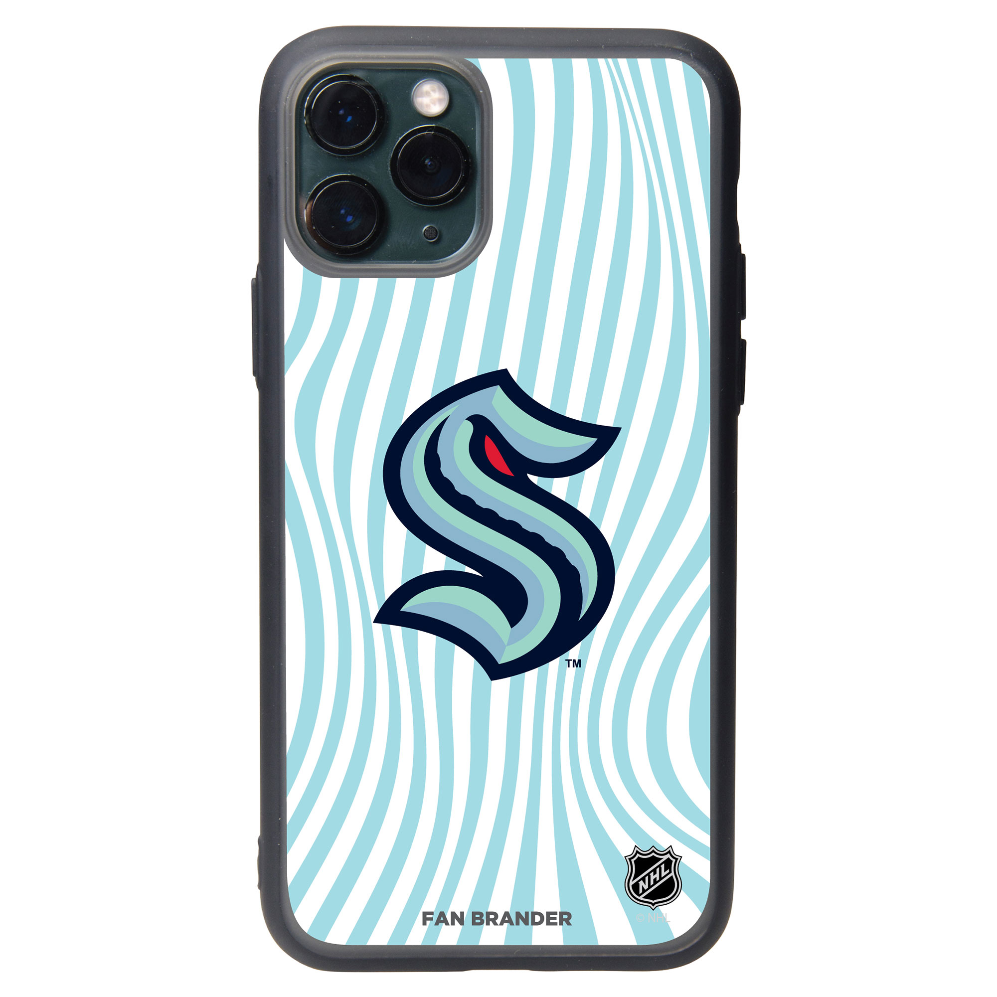 Seattle Kraken iPhone Case with Groovey Lines Design