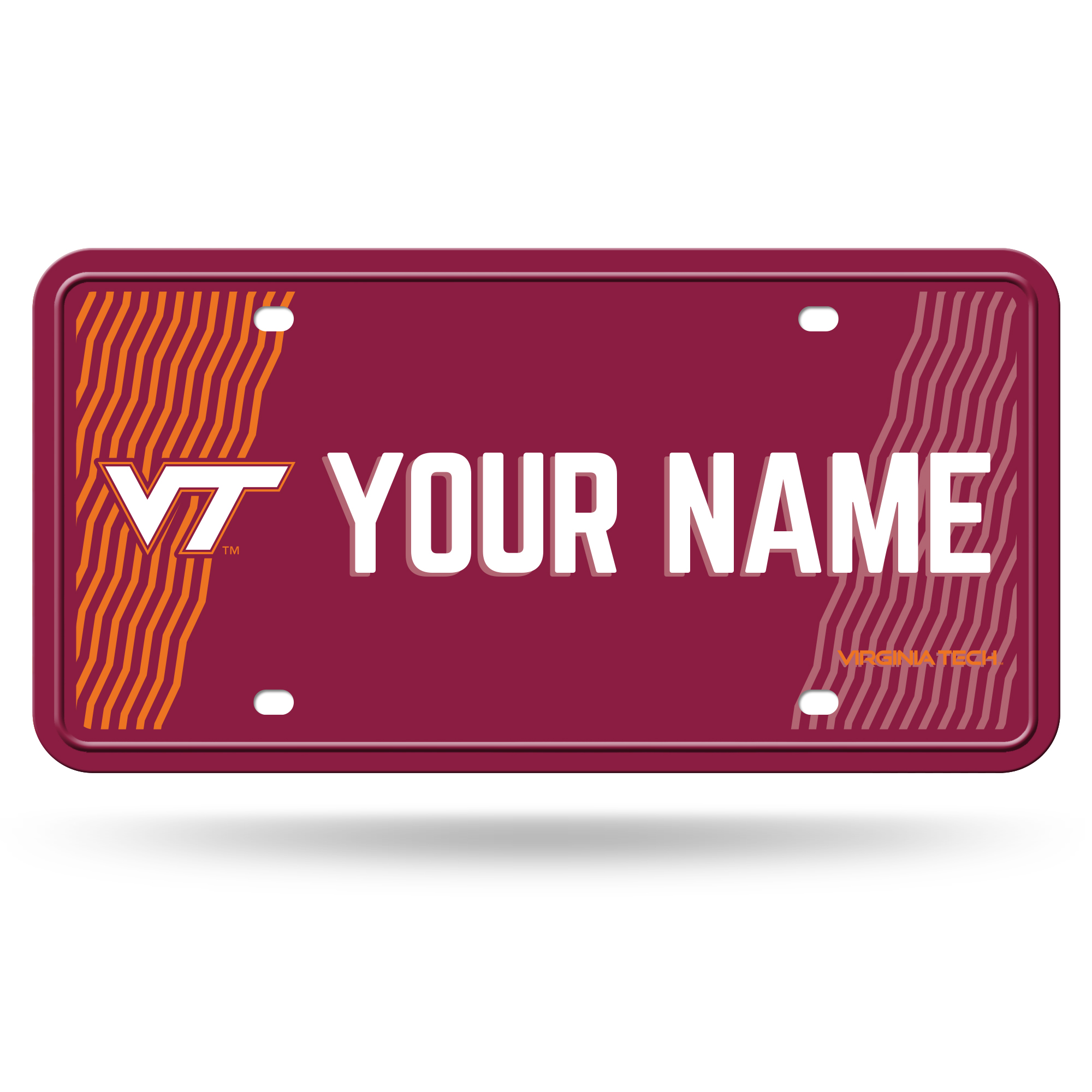 Virginia Tech Hokies 6" x 12" Personalized License Plate