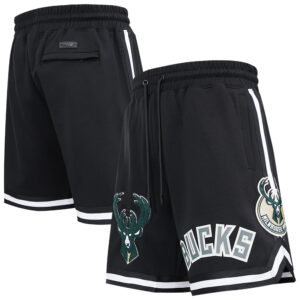 Men's Pro Standard Black Milwaukee Bucks Classic Shorts