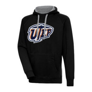 Men's Antigua Black UTEP Miners Big & Tall Victory Pullover Hoodie