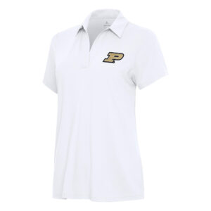 Women's Antigua White Purdue Boilermakers Era Polo