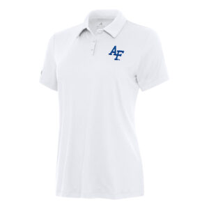 Women's Antigua White Air Force Falcons Reprocess Polo