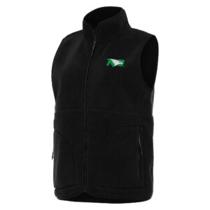 Women's Antigua  Black North Dakota Nostalgic Full-Zip Vest