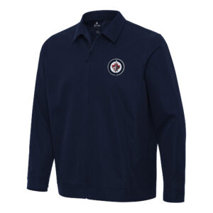 Men's Antigua  Navy Winnipeg Jets Pivot Full-Zip Jacket