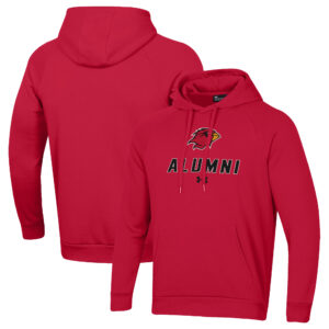 Men's Under Armour Red Lamar Cardinals Alumni Rival Fleece Pullover Hoodie