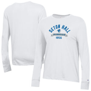 Women's Champion  White Seton Hall Pirates Core Long Sleeve T-Shirt