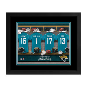 Imperial Jacksonville Jaguars 14" x 18" Custom Print Locker Room