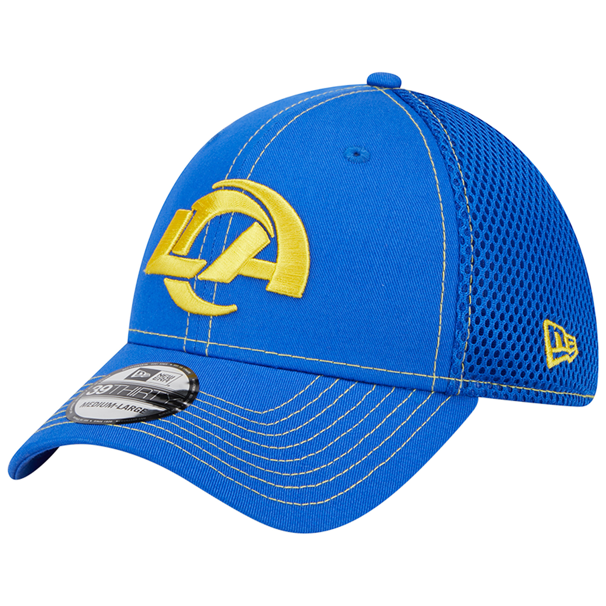 Men's New Era Royal Los Angeles Rams Team Neo Pop 39THIRTY Flex Hat - Image 2