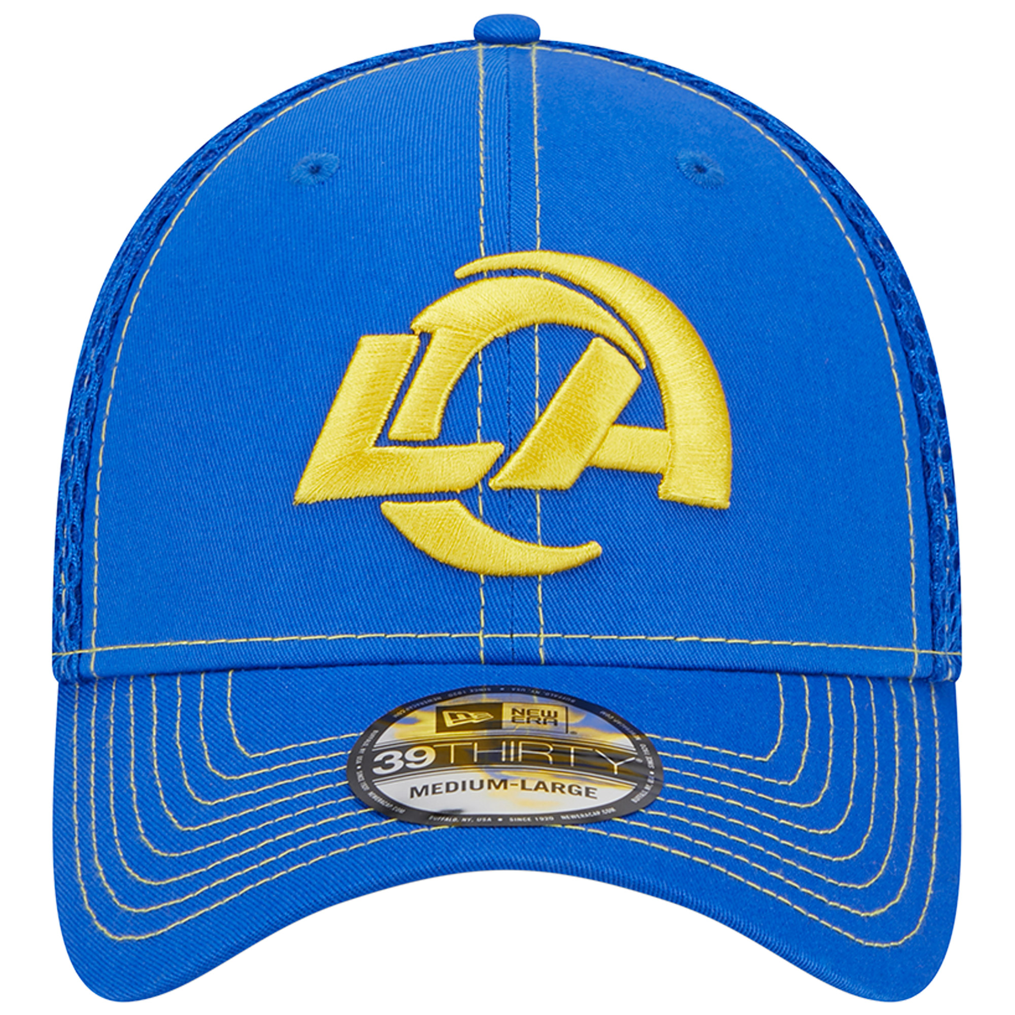 Men's New Era Royal Los Angeles Rams Team Neo Pop 39THIRTY Flex Hat - Image 3